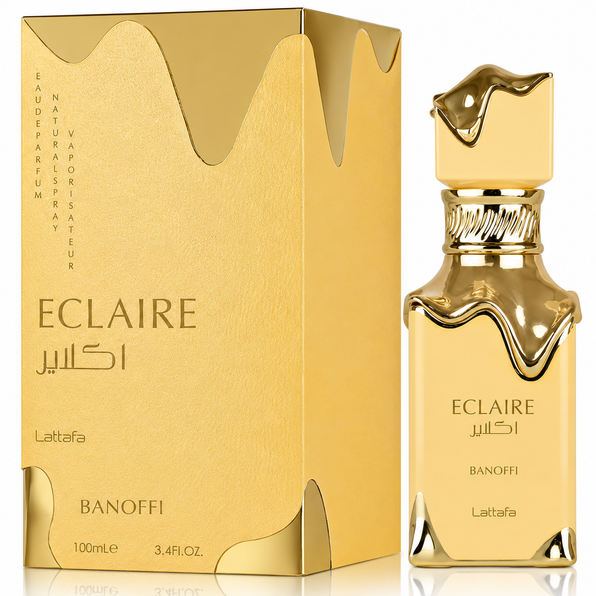 Lattafa Eclaire Banoffi for Women Eau de Parfum Spray – 3.40 Ounce / 100 ml