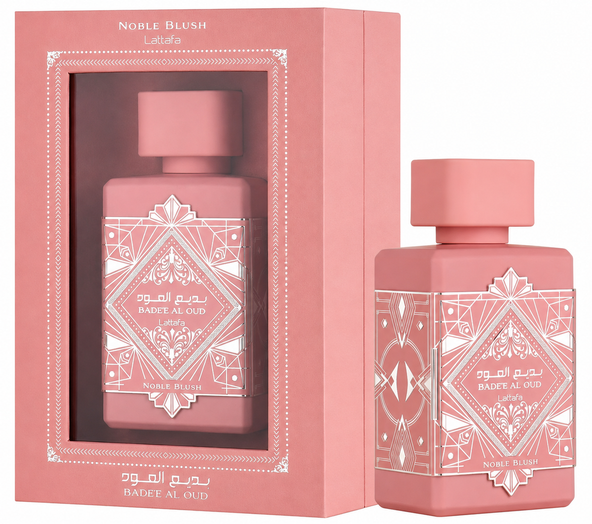 Lattafa Perfumes Bade'e Al Oud Noble Blush Unisex Eau de Parfum Spray – 3.40 Ounce / 100 ml