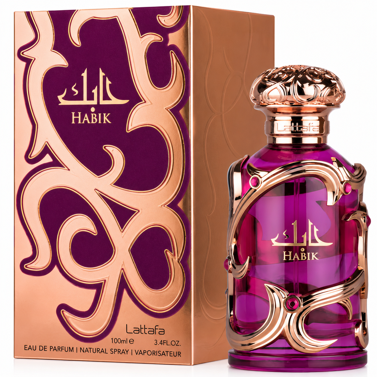 Lattafa Habik for Women Eau de Parfum Spray – 3.40 Ounce / 100 ml