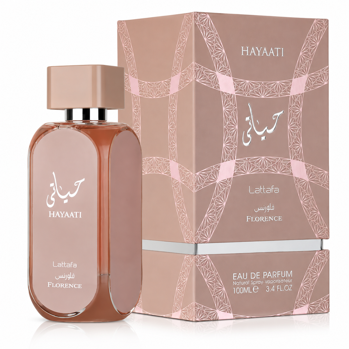 Lattafa Hayaati Florence for Women Eau de Parfum Spray – 3.40 Ounce / 100 ml
