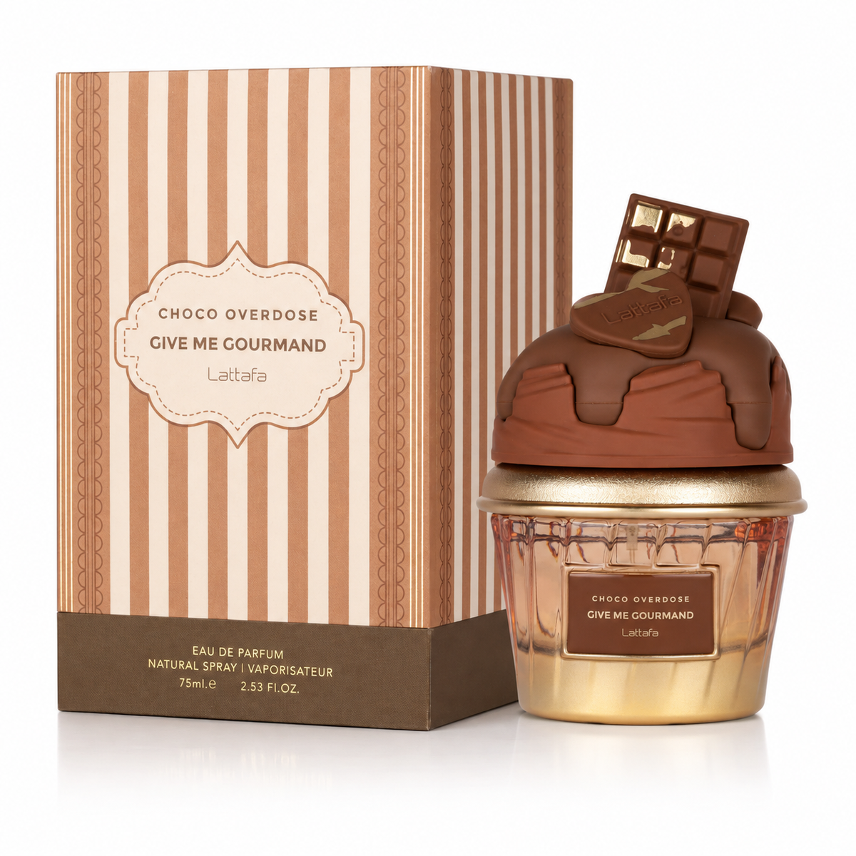 Lattafa Choco Overdose for Unisex Eau de Parfum Spray – 2.6 Ounce / 75 ml