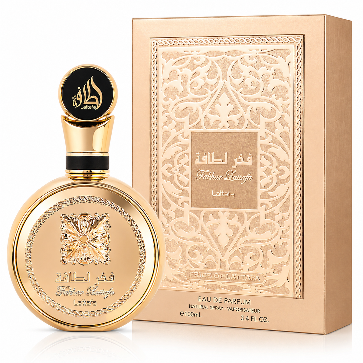 Lattafa Fakhar Gold Extrait for Unisex Eau de Parfum Spray – 3.4 Ounce / 100 ml