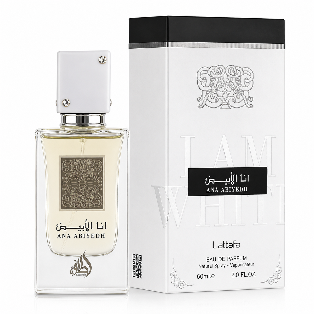 Lattafa Ana Abiyedh for Unisex Eau de Parfum Spray – 2.0 Ounce / 60 ml