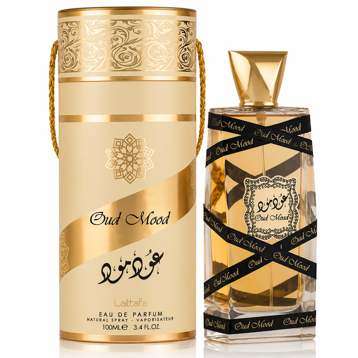 Lattafa Perfumes Oud Mood for Unisex Eau de Parfum Spray – 3.40 Ounce / 100 ml