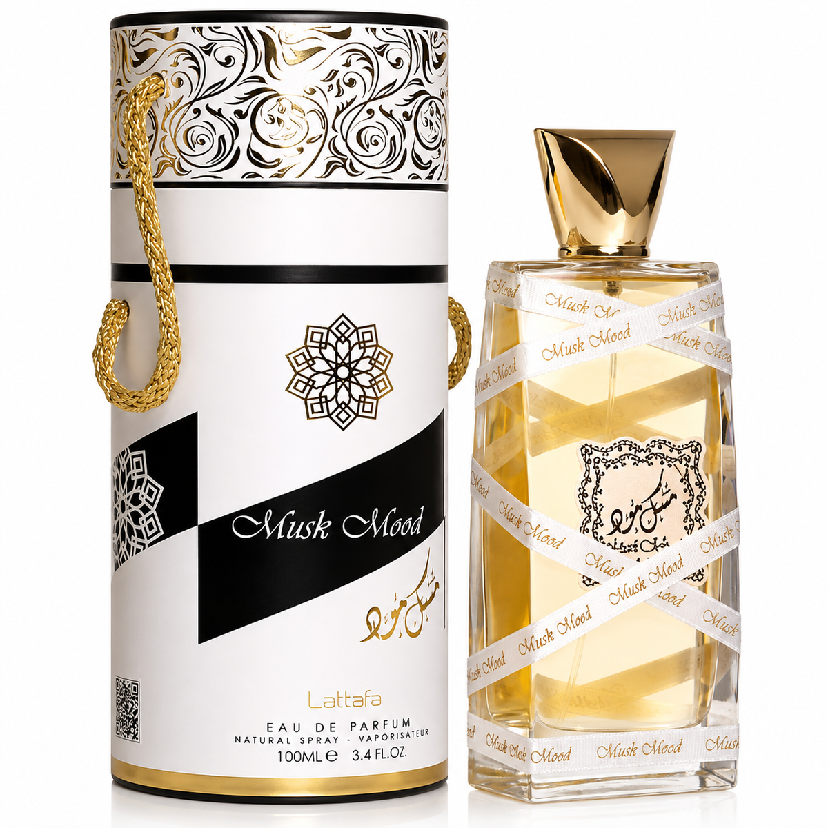 Lattafa Musk Mood for Unisex Eau de Parfum Spray – 3.40 Ounce / 100 ml