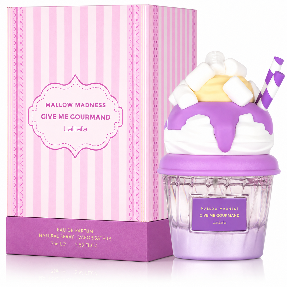 Lattafa Mallow Madness for Unisex Eau de Parfum Spray – 2.6 Ounce / 75 ml