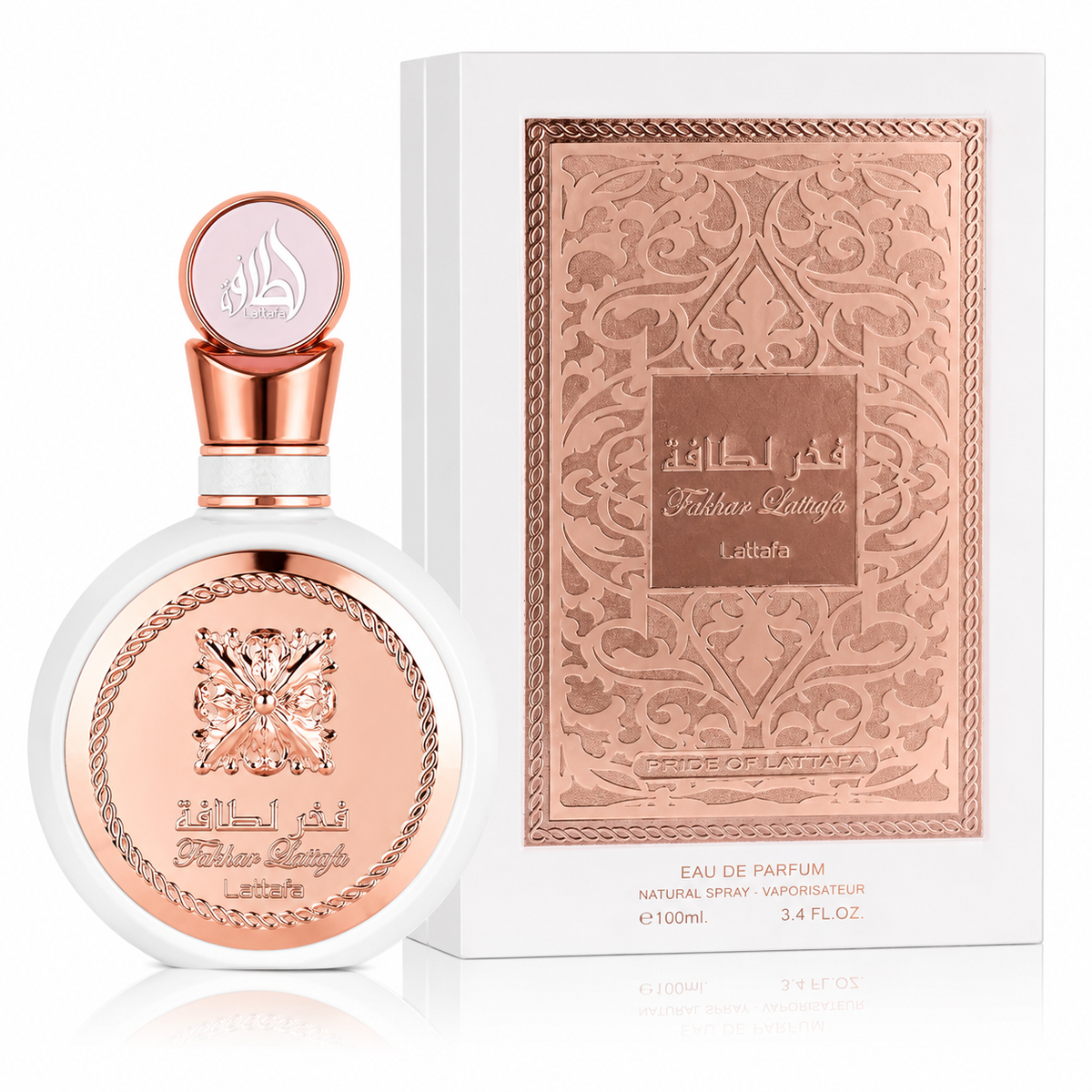 Lattafa Fakhar for Women Eau de Parfum Spray – 3.4 Ounce / 100 ml
