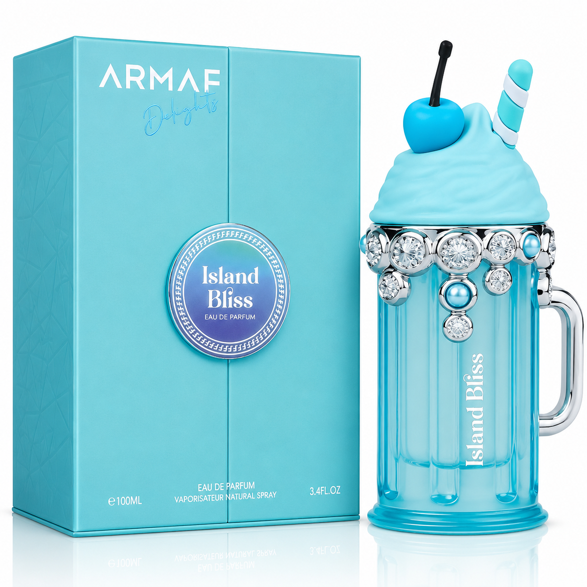 Armaf Delights Island Bliss for Men Eau de Parfum Spray – 3.4 Ounce / 100 ml