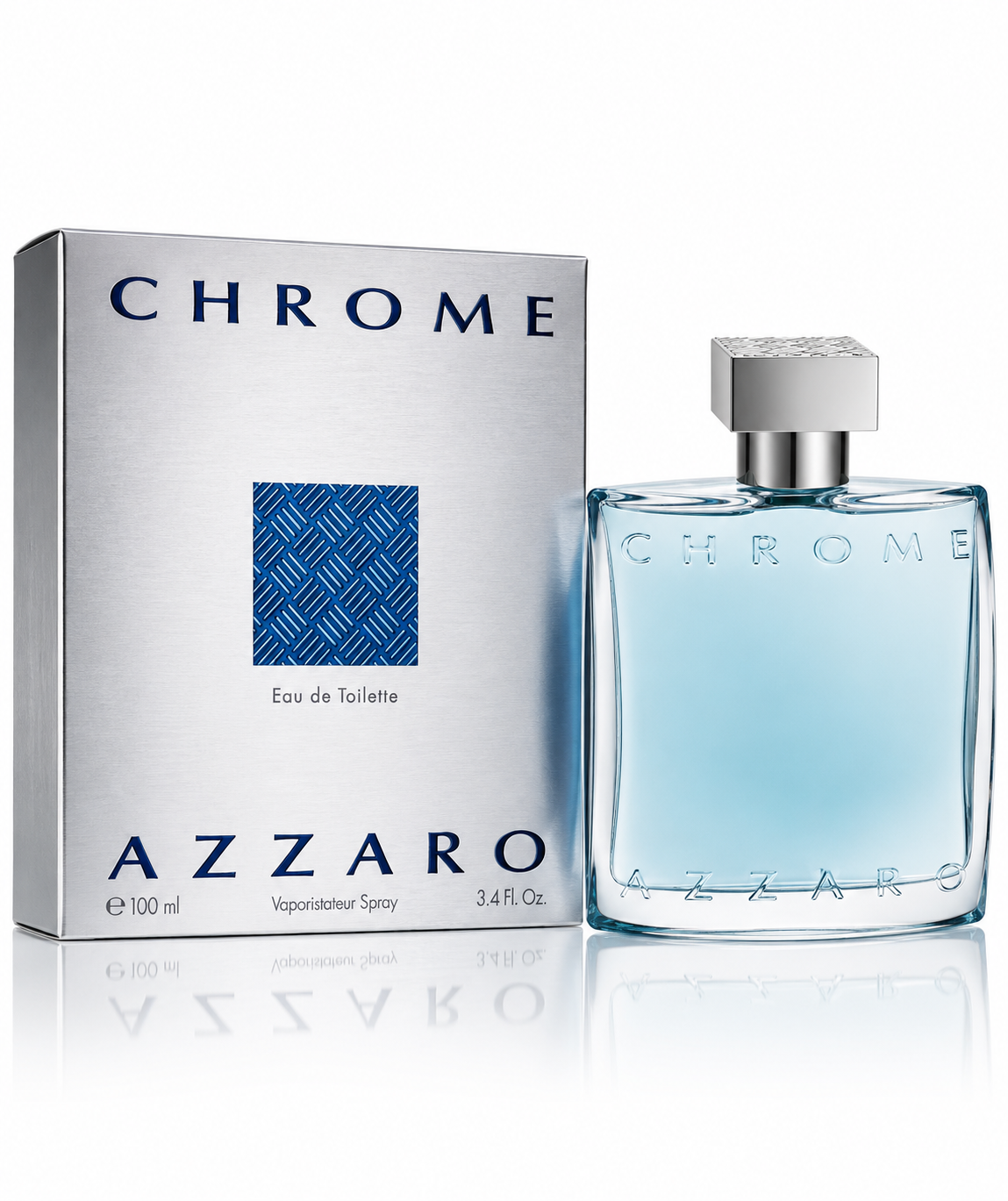 Azzaro Chrome for Men Eau de Toilette Spray – 3.4 Ounce / 100 ml