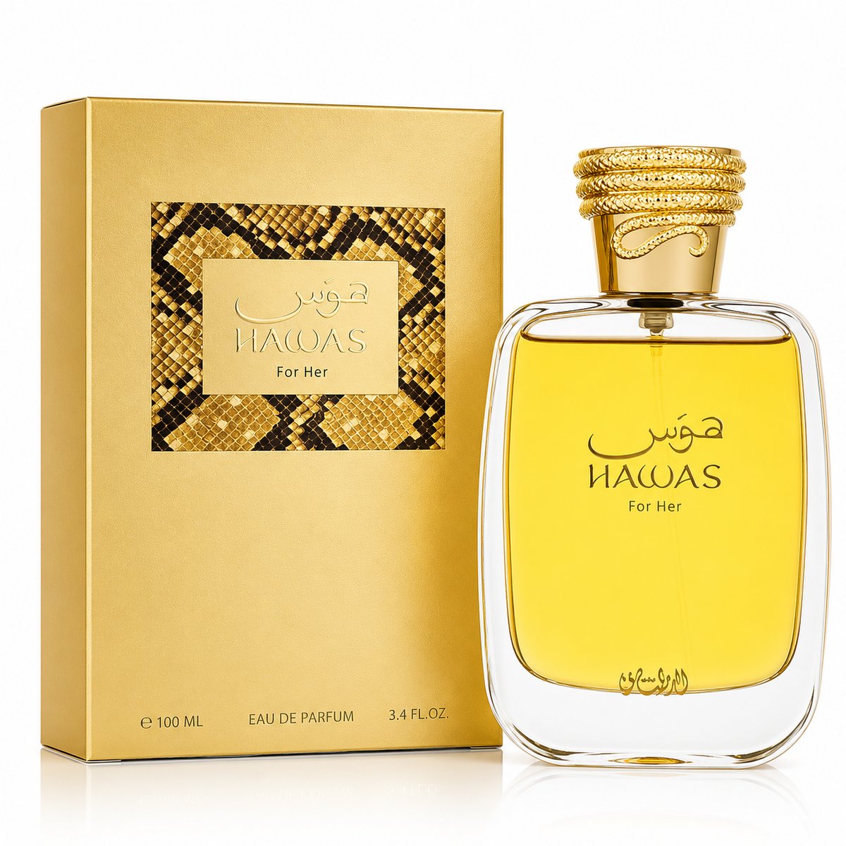 RASASI Hawas For Her - Eau de Parfum Premium Arabian Perfume For Women, A Signature Women Perfume Long-Lasting 3.4 Ounce / 100 ml