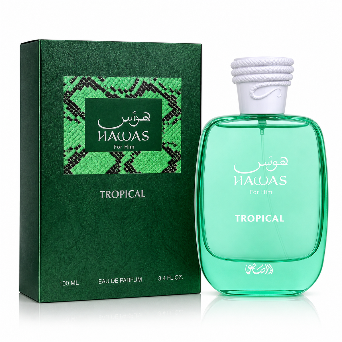 Rasasi Hawas Tropical for Men Eau de Parfum Spray – 3.4 Ounce / 100 ml