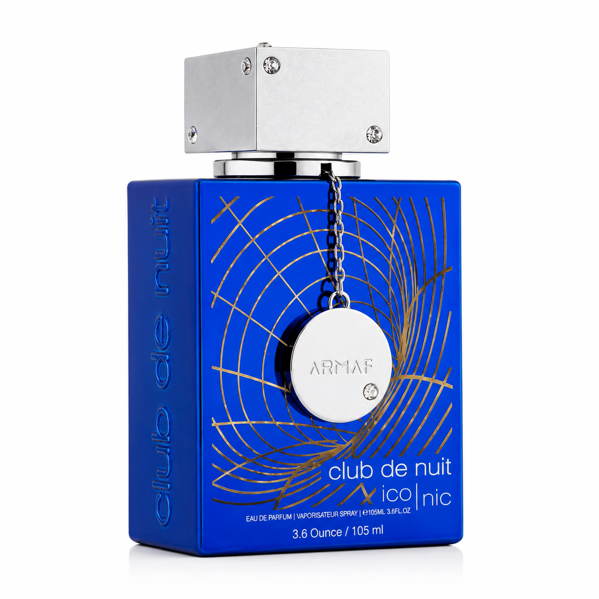 Armaf Club de Nuit Blue Iconic for Men Eau de Parfum Spray – 3.6 Ounce / 105 ml
