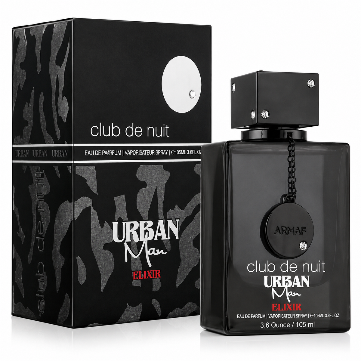Armaf Club De Nuit Urban Man Elixir for Men Eau de Parfum Spray – 3.6 Ounce / 105 ml