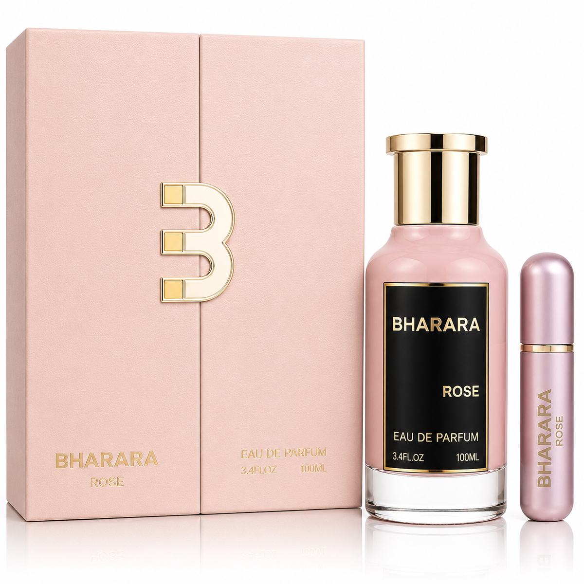 Bharara Rose for Women Eau de Parfum Spray – 3.4 Ounce / 100 ml