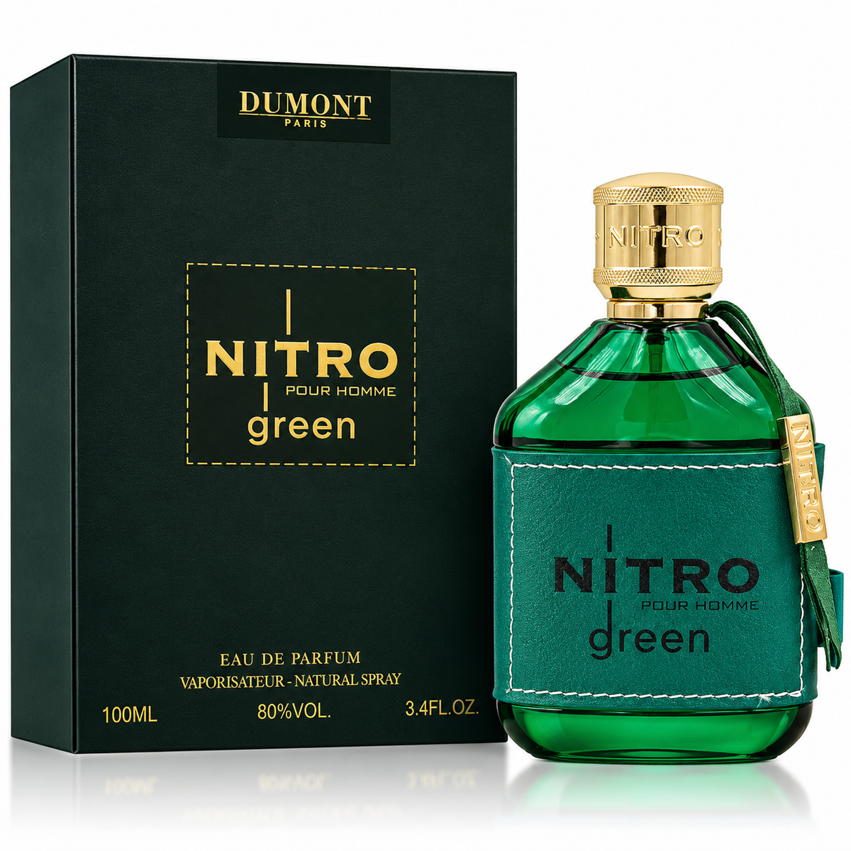Dumont Nitro Green Eau de Parfum for Men – 3.4 Ounce / 100 ml