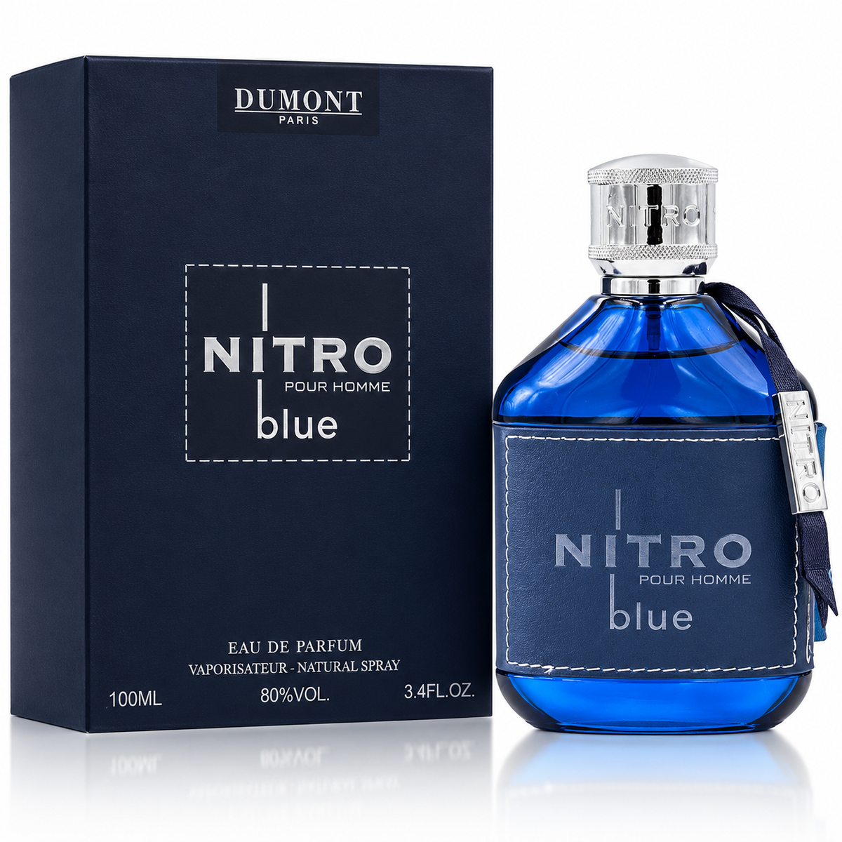 Dumont Nitro Blue Eau de Parfum for Men – 3.4 Ounce / 100 ml