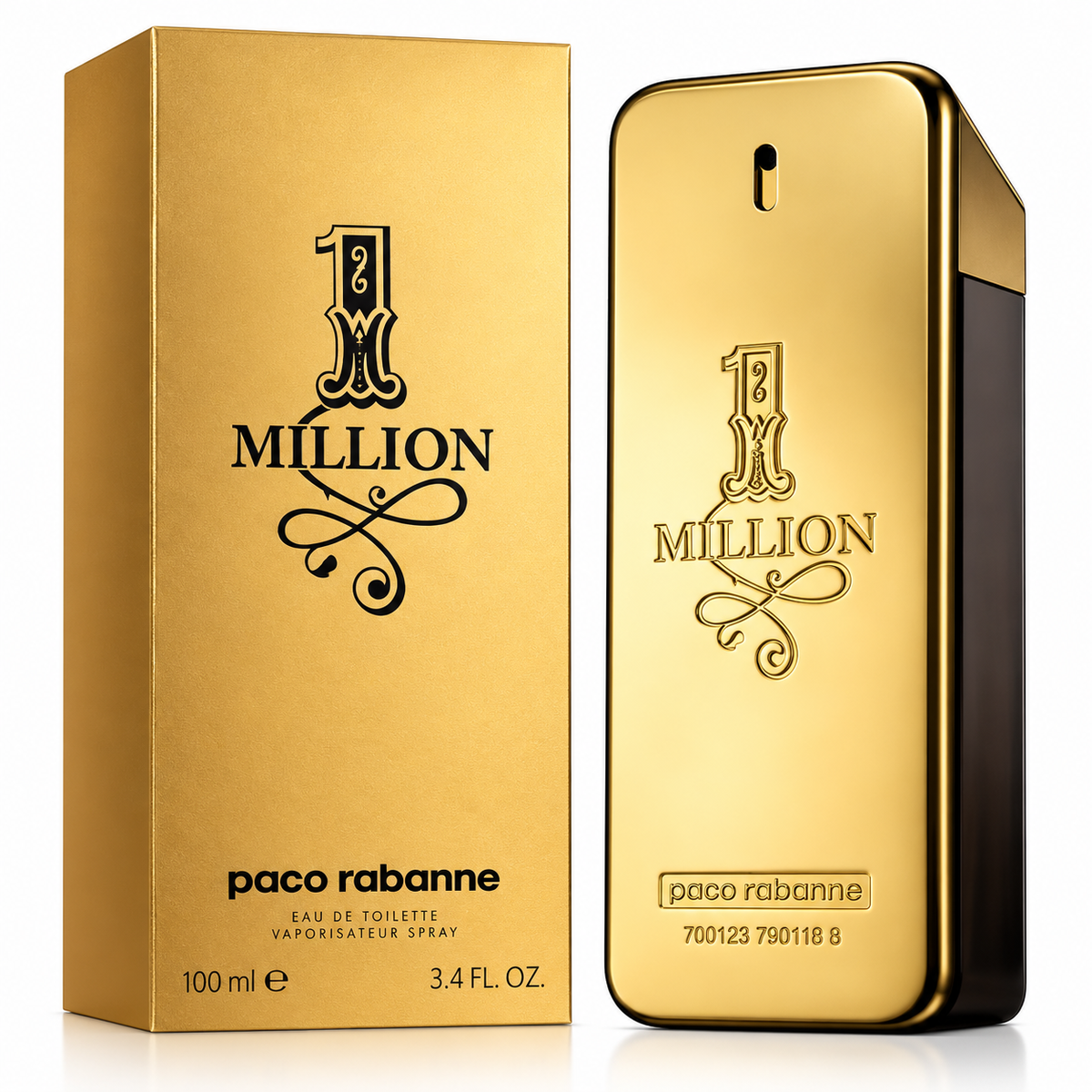Paco Rabanne 1 Million Eau de Toilette Spray for Men – 3.4 Ounce / 100 ml