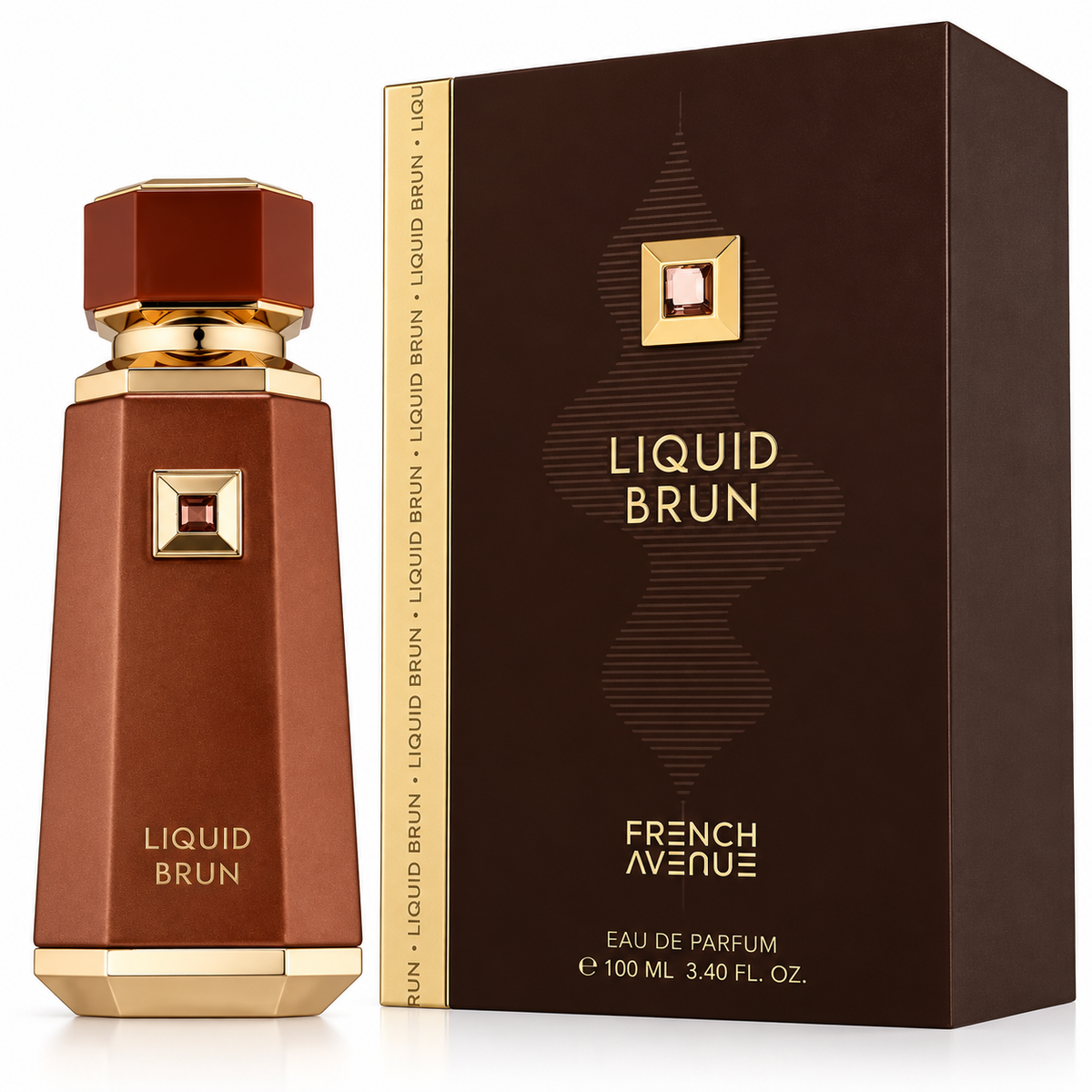 French Avenue Liquid Brun Eau de Parfum for Men – 3.40 Ounce / 100 ml