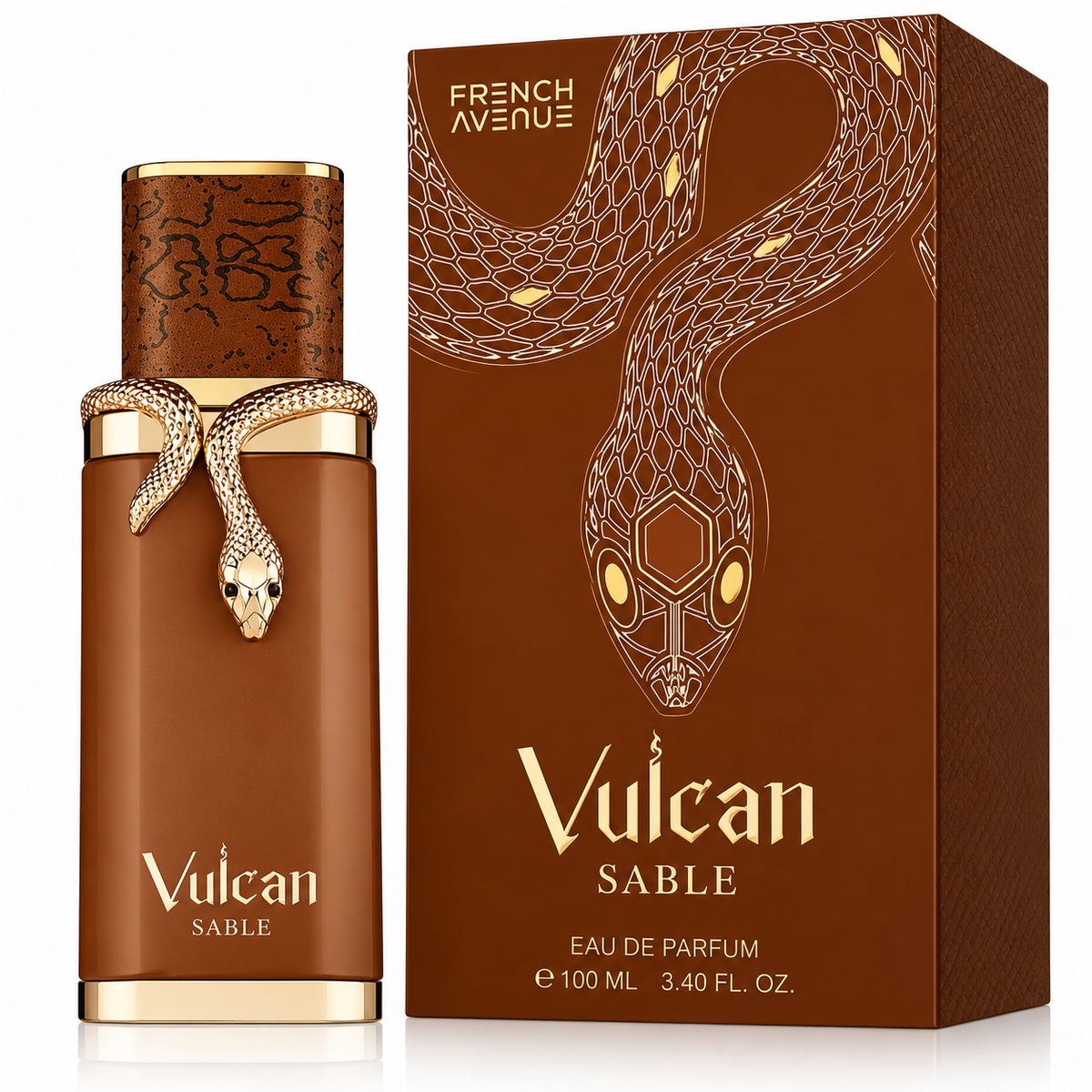 French Avenue Vulcan Sable Eau de Parfum – 3.40 Ounce / 100 ml Unisex Fragrance