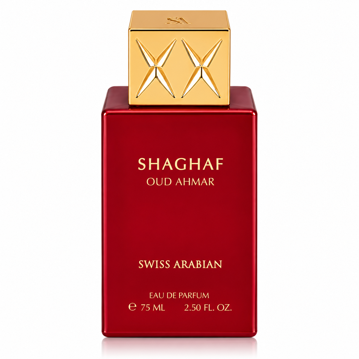 Swiss Arabian Shaghaf Oud Ahmar Eau de Parfum for Unisex – 2.50 Ounce / 75 ml