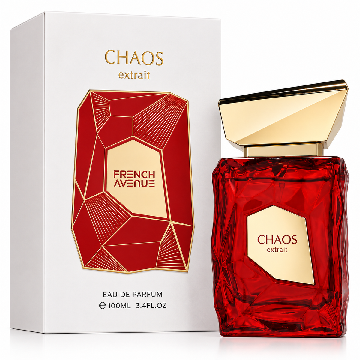 Fragrance World French Avenue Chaos Extrait de Parfum for Unisex – 3.40 Ounce / 100 ml