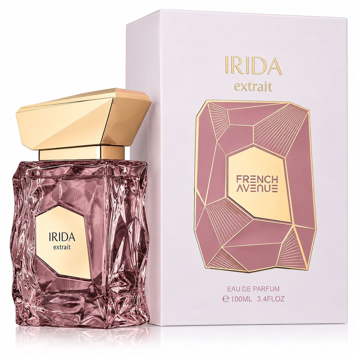 Fragrance World French Avenue Irida Extrait de Parfum for Unisex – 3.40 Ounce / 100 ml