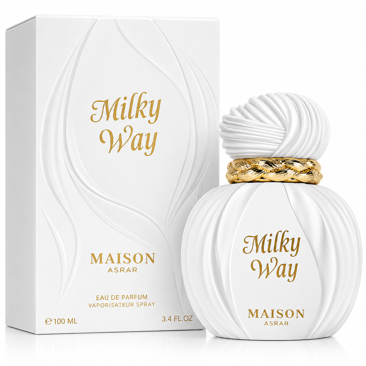 Maison Asrar Milky Way Eau de Parfum for Unisex – 3.40 Ounce / 100 ml