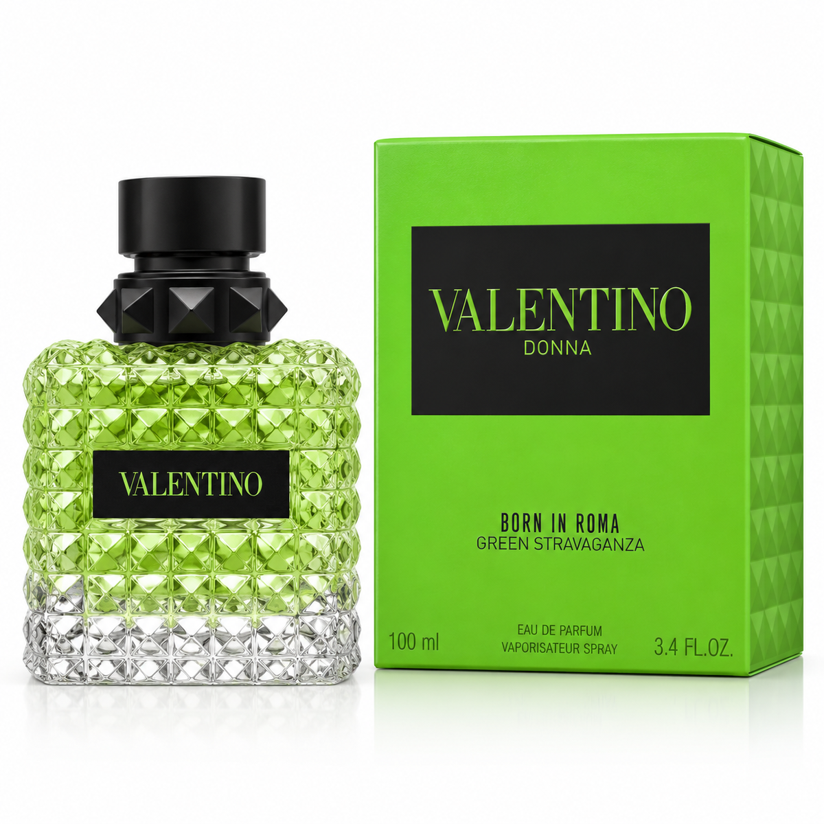 Valentino Donna Born in Roma Green Stravaganza Eau de Parfum for Women – 3.4 Ounce / 100 ml